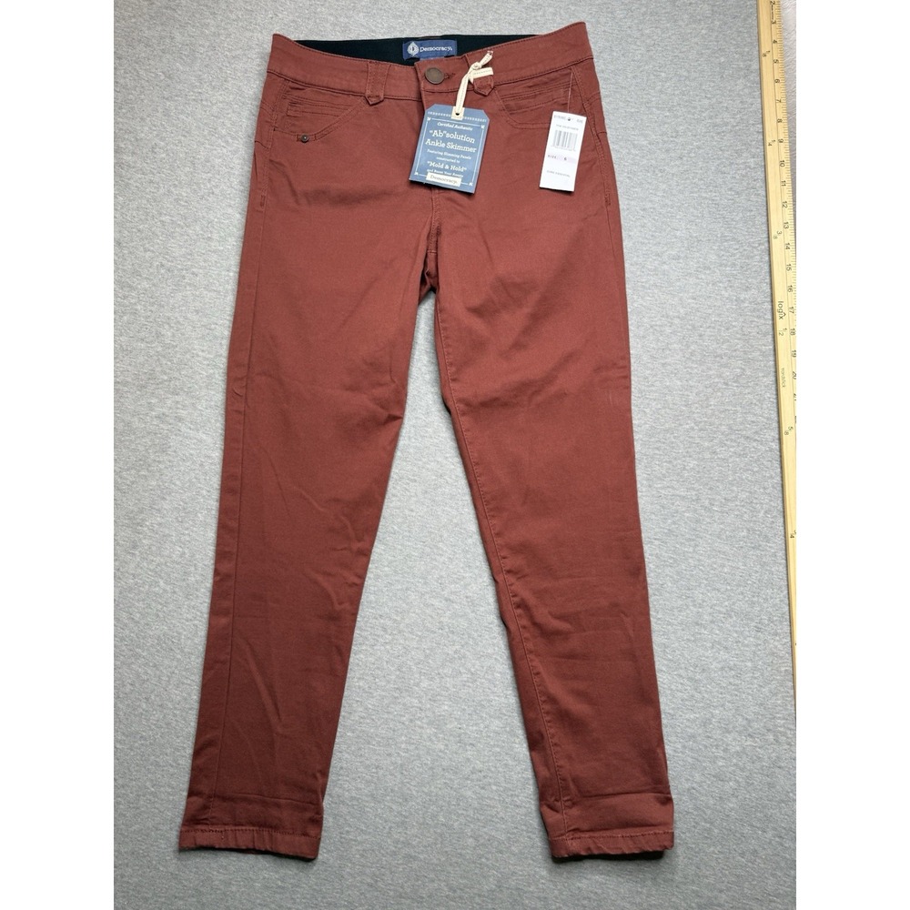 NWT Democracy Ab Technology Jeans Size 6 High Rise Slim Straight Fray Hem